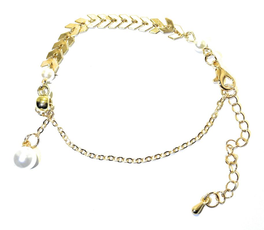 Bracelet Chevrons Nacrés - Sani Jewelry