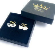 Boucles d'Oreilles Duo d'Oies Amoureuses - Sani Jewelry