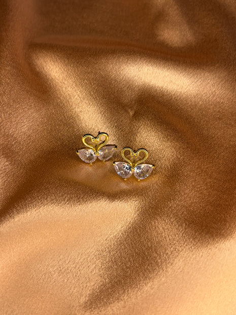 Boucles d'Oreilles Duo d'Oies Amoureuses - Sani Jewelry
