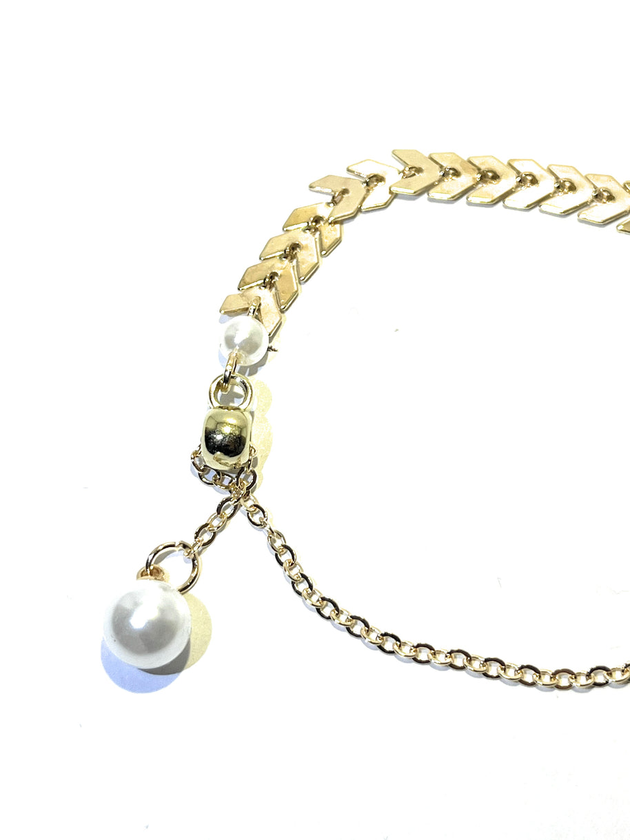 Bracelet Chevrons Nacrés - Sani Jewelry
