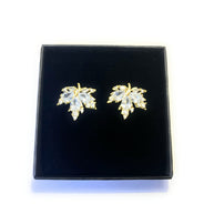 Boucles d'Oreilles Feuilles De Cristal - Sani Jewelry
