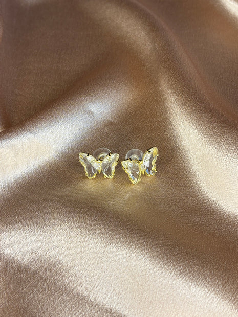 Boucles d'Oreilles Papillons Cristallins - Sani Jewelry