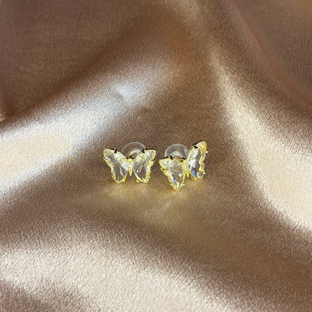 Boucles d'Oreilles Papillons Cristallins - Sani Jewelry