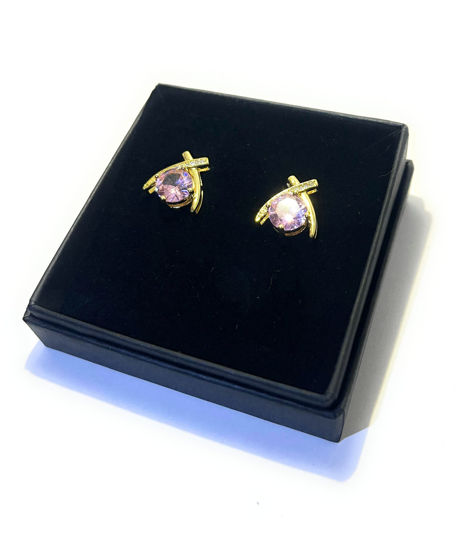 Boucles d'Oreilles Roses Mystiques - Sani Jewelry