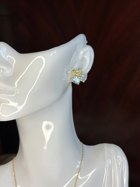 Boucles d'Oreilles Duo d'Oies Amoureuses - Sani Jewelry