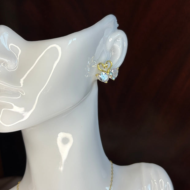 Boucles d'Oreilles Duo d'Oies Amoureuses - Sani Jewelry