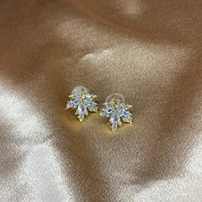 Boucles d'Oreilles Feuilles De Cristal - Sani Jewelry