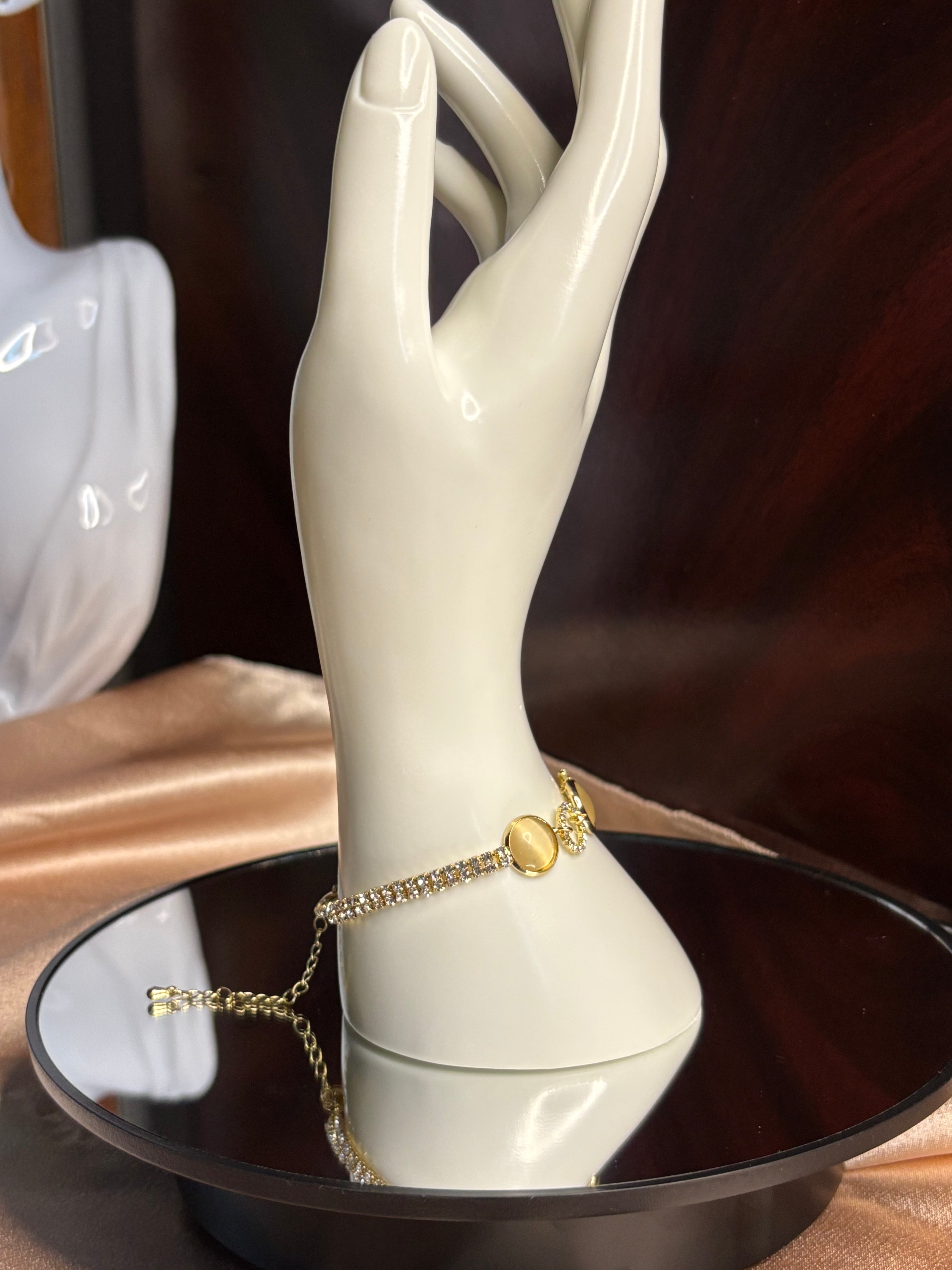 Bracelet Lune Cristalline - Sani Jewelry