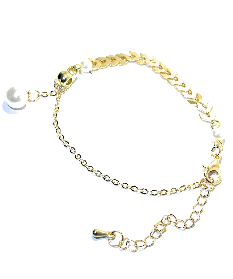 Bracelet Chevrons Nacrés - Sani Jewelry