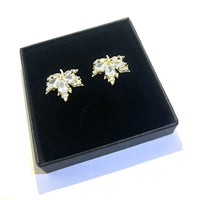 Boucles d'Oreilles Feuilles De Cristal - Sani Jewelry