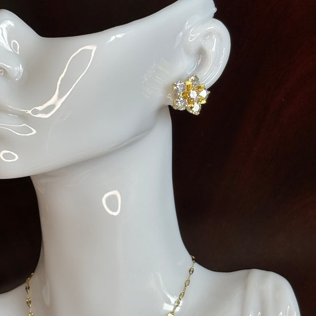 Boucles d'Oreilles Fleur De Givre - Sani Jewelry