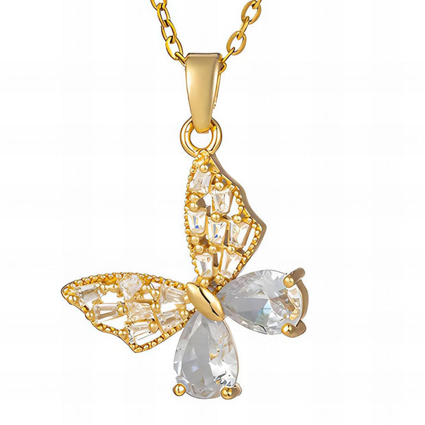 Collier Papillon Doré Glozzo