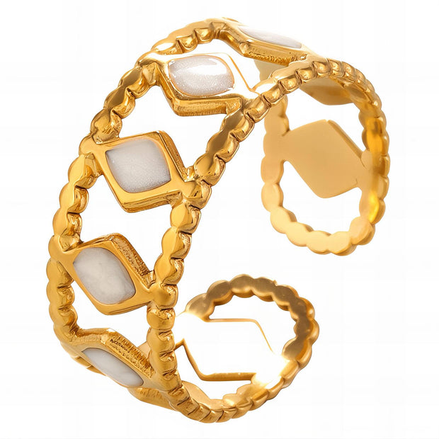Bague Maillons Nacrés Glozzo