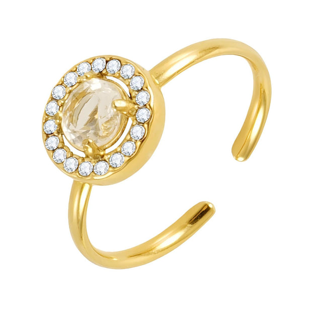 Bague Cristal Couronné Glozzo