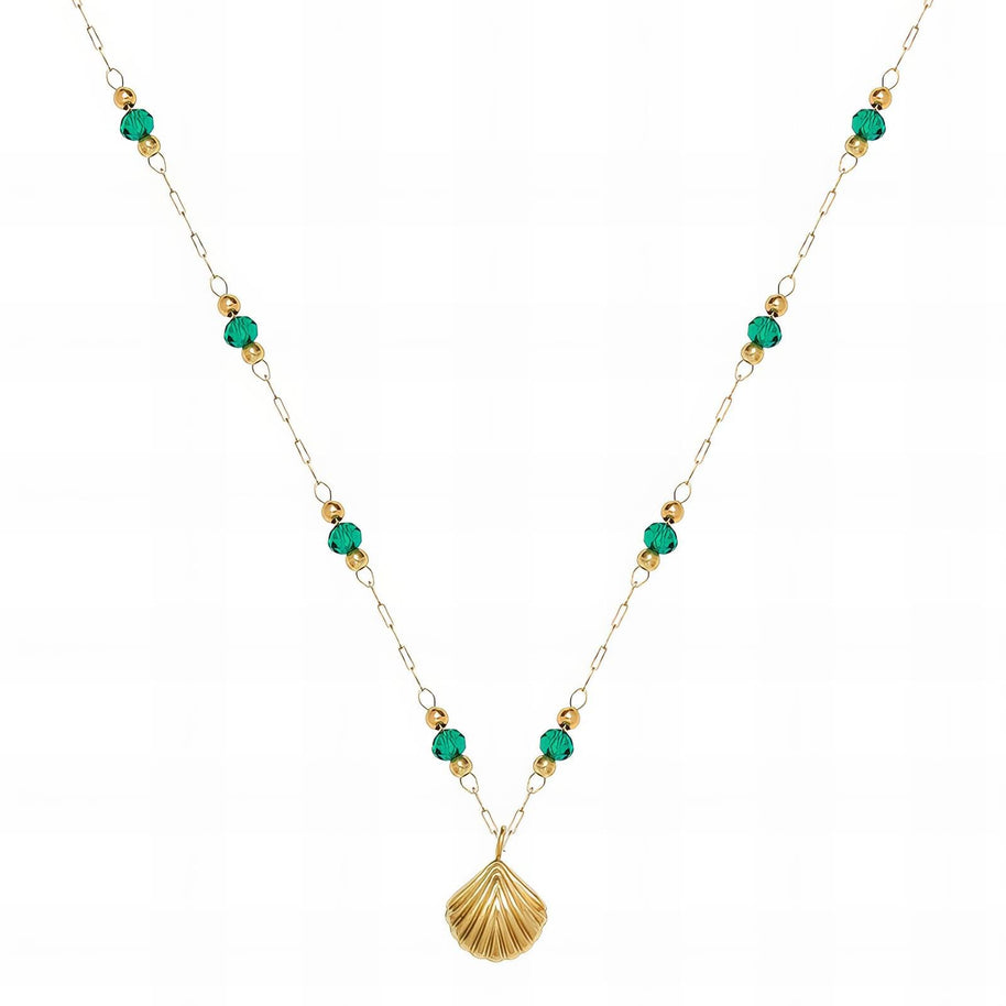 Collier Coquillage Doré Glozzo