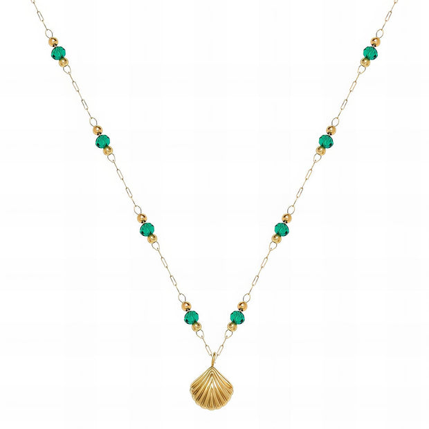 Collier Coquillage Doré Glozzo