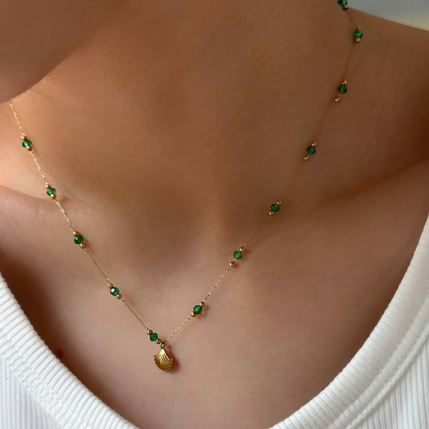 Collier Coquillage Doré