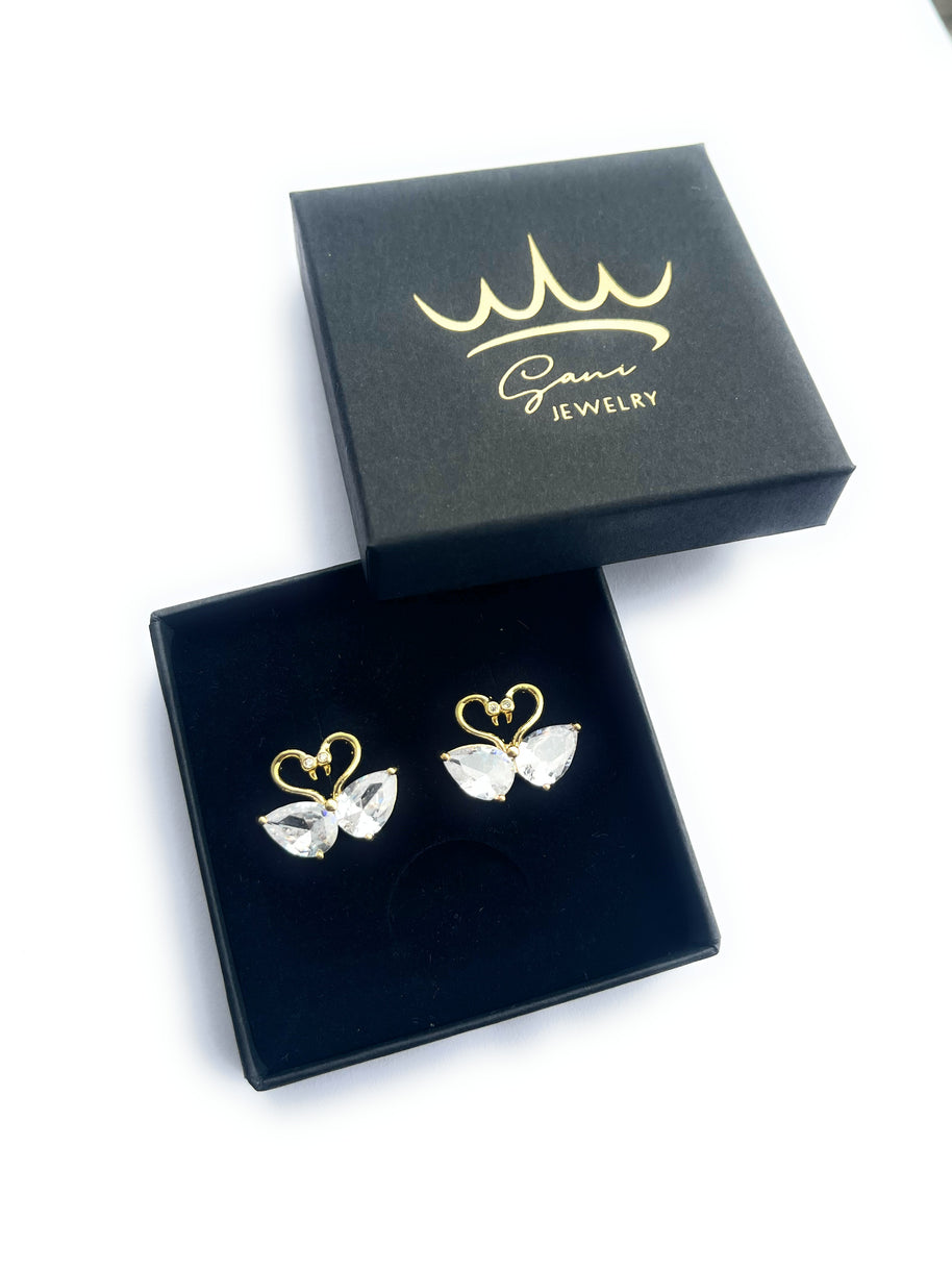 Boucles d'Oreilles Duo d'Oies Amoureuses - Sani Jewelry