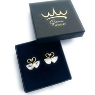 Boucles d'Oreilles Duo d'Oies Amoureuses - Sani Jewelry