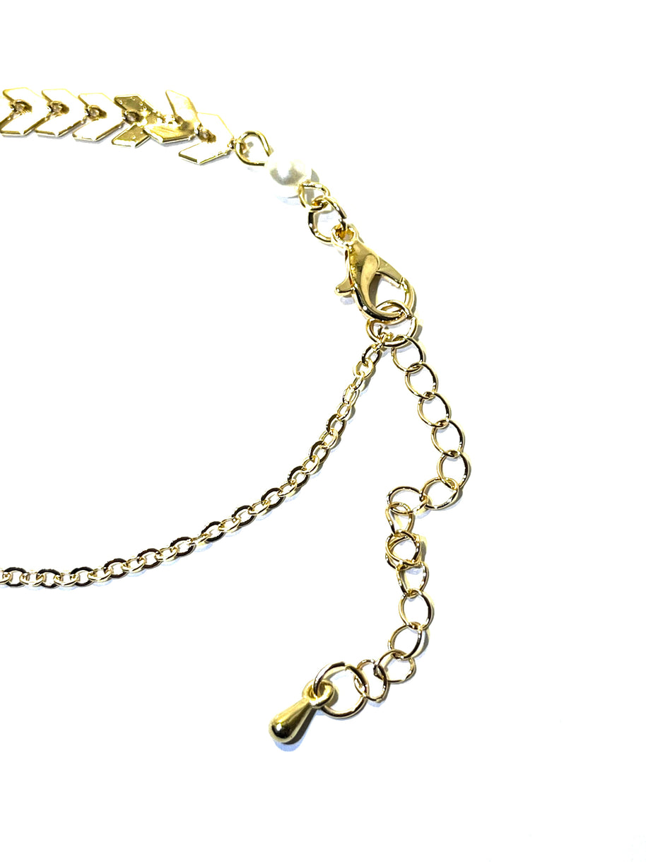 Bracelet Chevrons Nacrés - Sani Jewelry