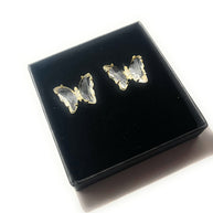 Boucles d'Oreilles Papillons Cristallins - Sani Jewelry