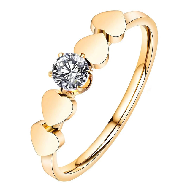 Bague 4 coeurs Glozzo