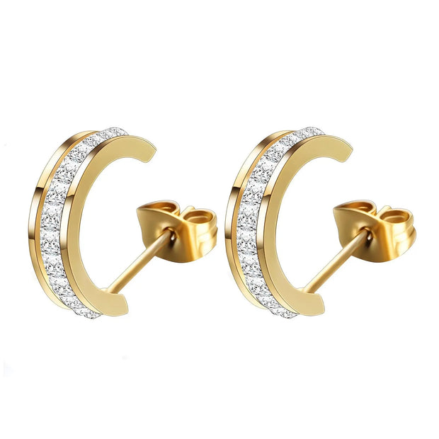 Boucles d'oreilles Elégance Lunaire Glozzo