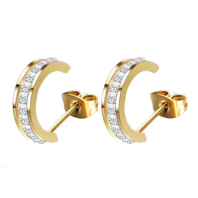 Boucles d'oreilles Elégance Lunaire Glozzo