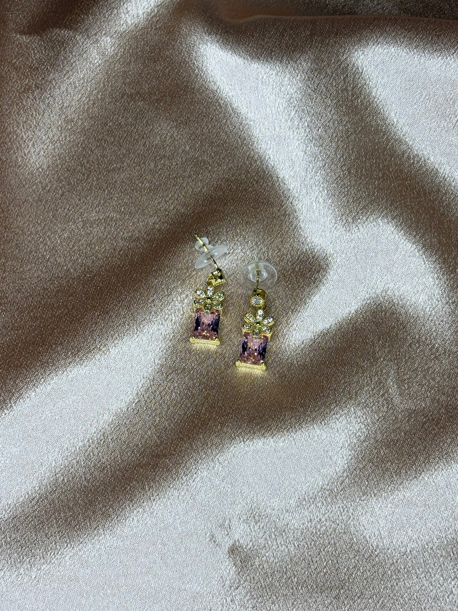 Boucles d'Oreilles Fleurs Roses - Sani Jewelry