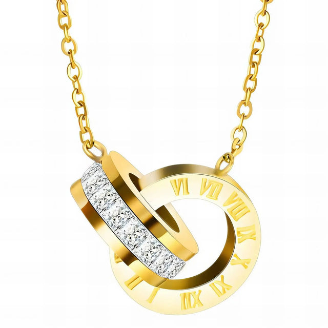 Collier Double Anneaux Glozzo