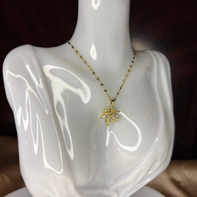 Collier Feuille De Cristal - Sani Jewelry