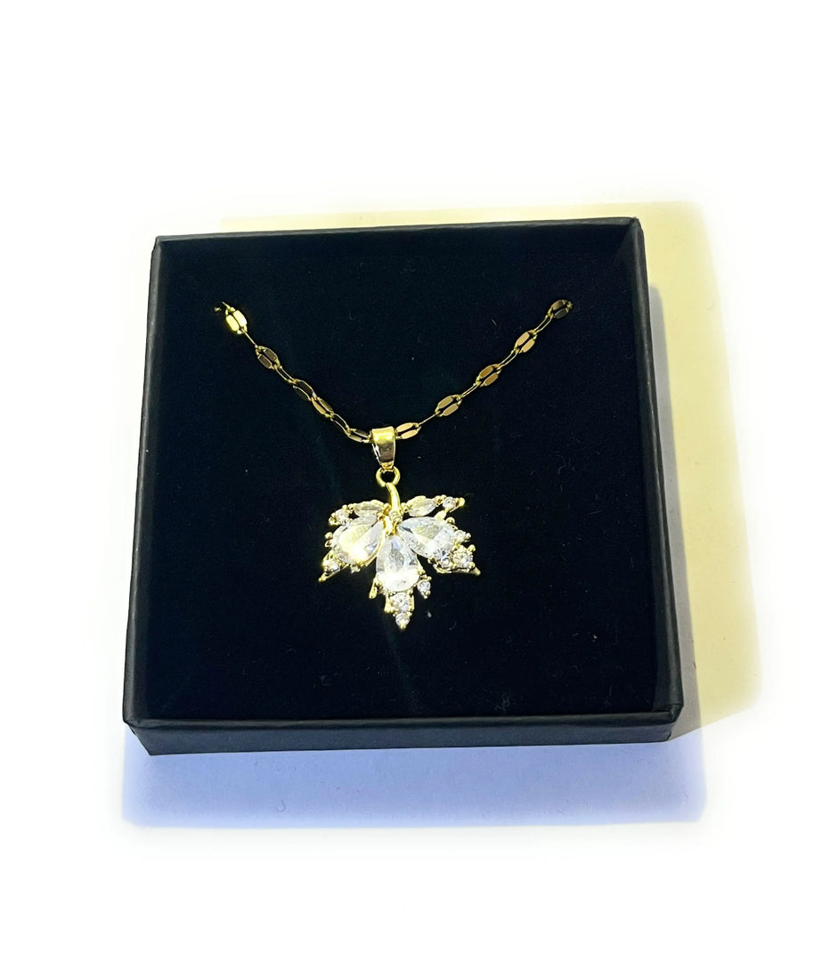 Collier Feuille De Cristal - Sani Jewelry