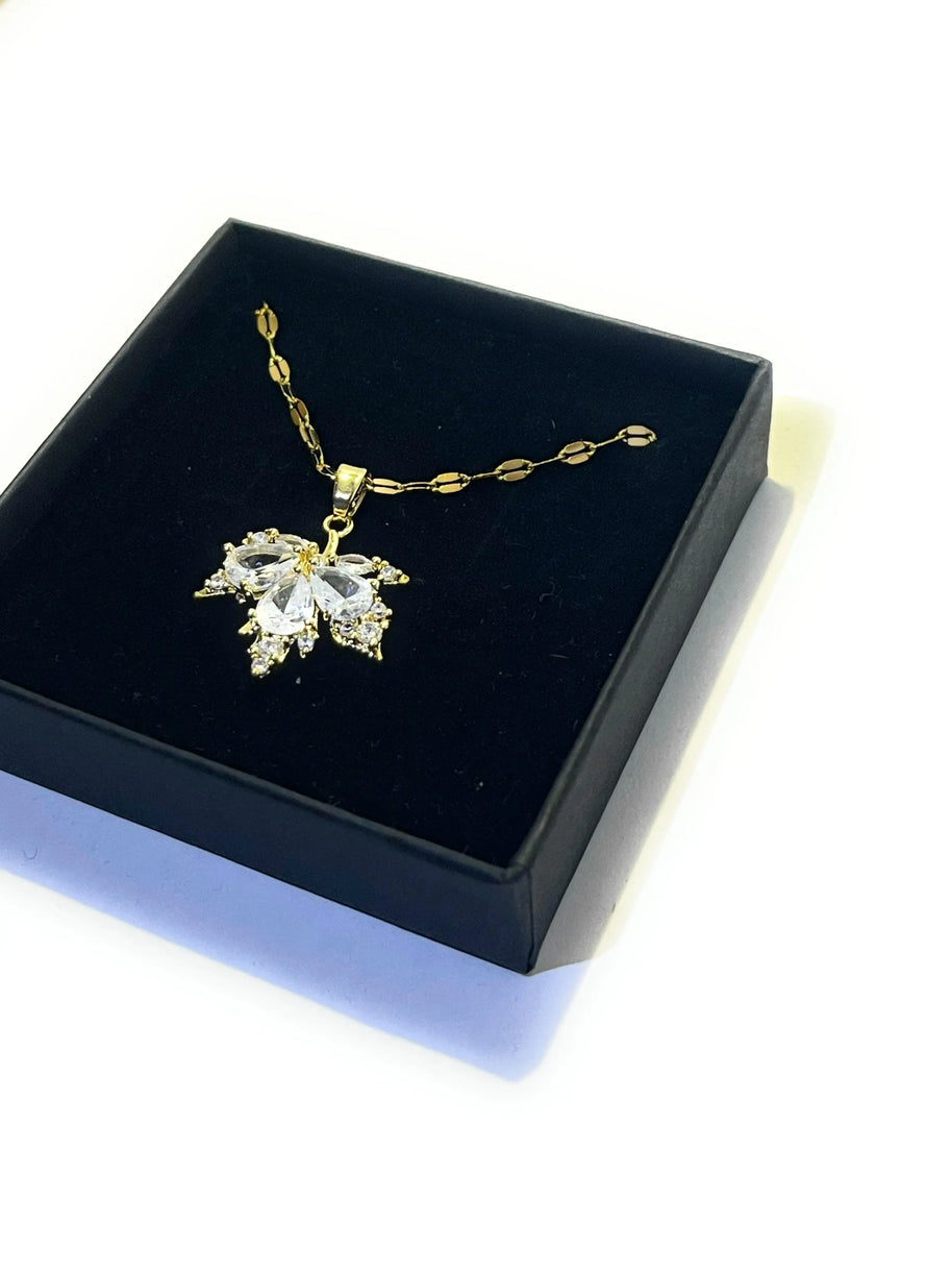 Collier Feuille De Cristal - Sani Jewelry