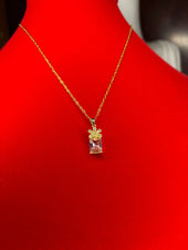 Collier Fleur Rose - Sani Jewelry