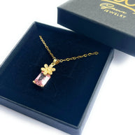 Collier Fleur Rose - Sani Jewelry