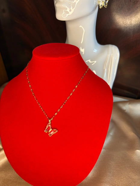 Collier Papillon Cristallin - Sani Jewelry