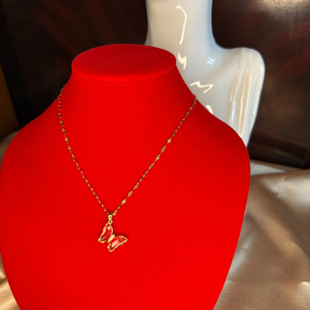 Collier Papillon Cristallin - Sani Jewelry