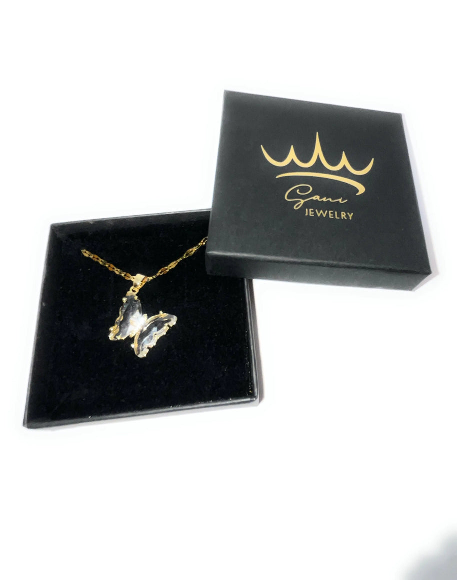 Collier Papillon Cristallin - Sani Jewelry