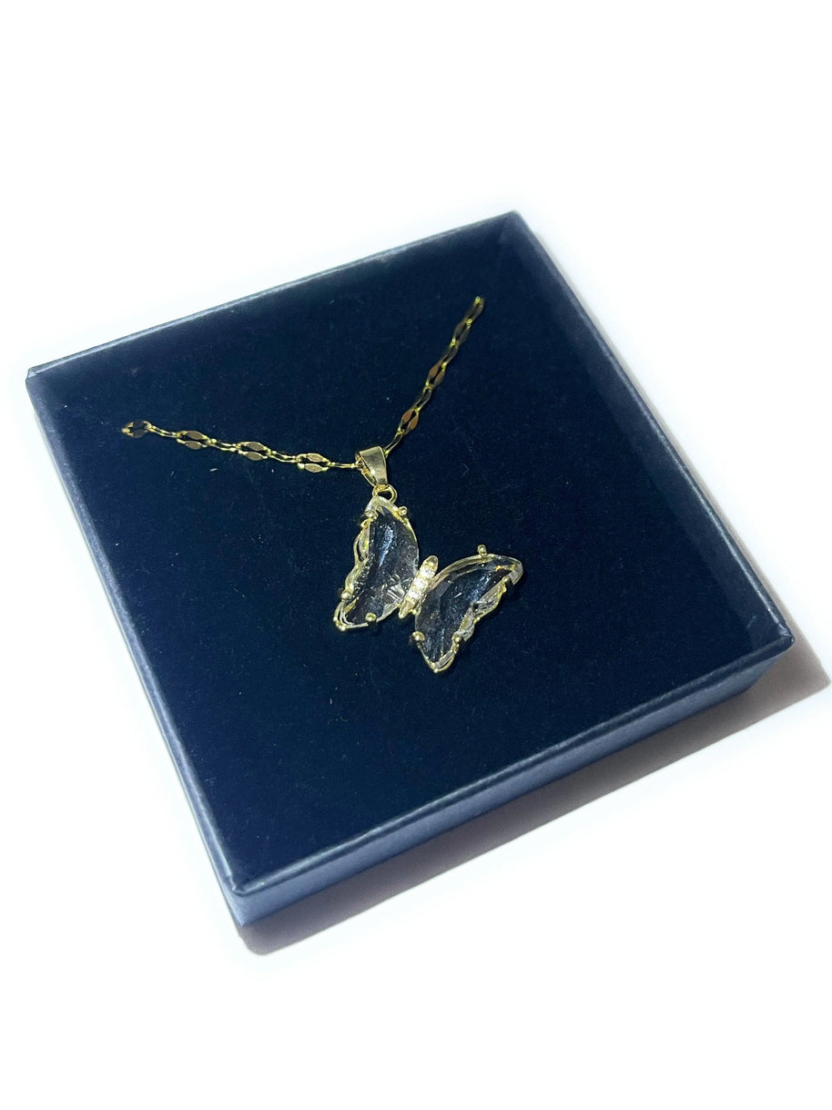 Collier Papillon Cristallin - Sani Jewelry