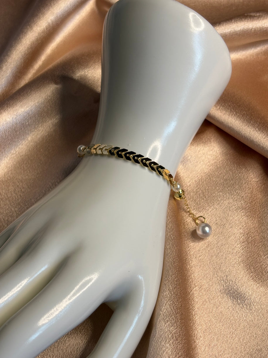 Bracelet Chevrons Nacrés - Sani Jewelry