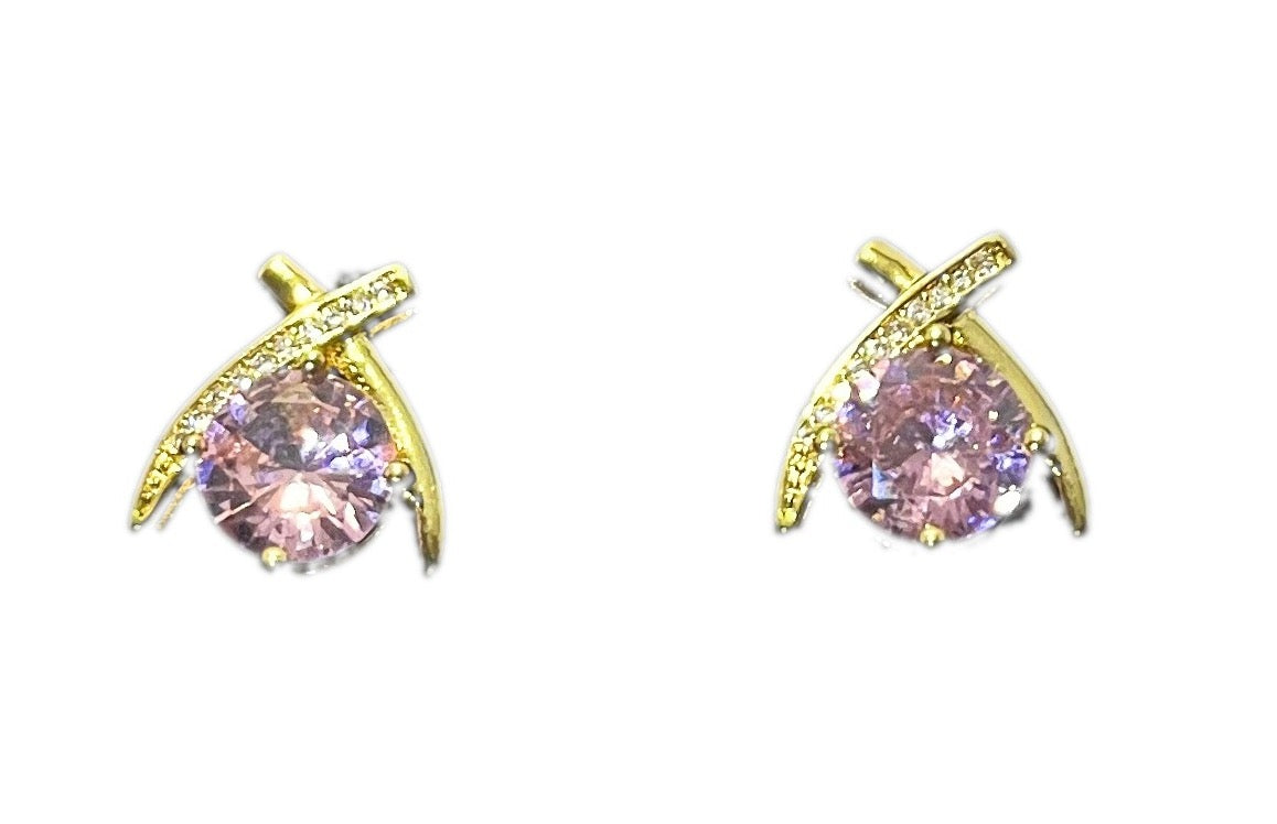 Boucles d'Oreilles Roses Mystiques - Sani Jewelry